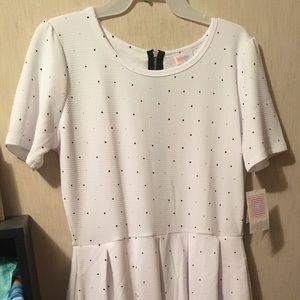 XL LuLaRoe Noir e Blanc Amelia BNWT